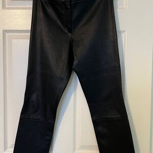 Theory Bristol leather pants
